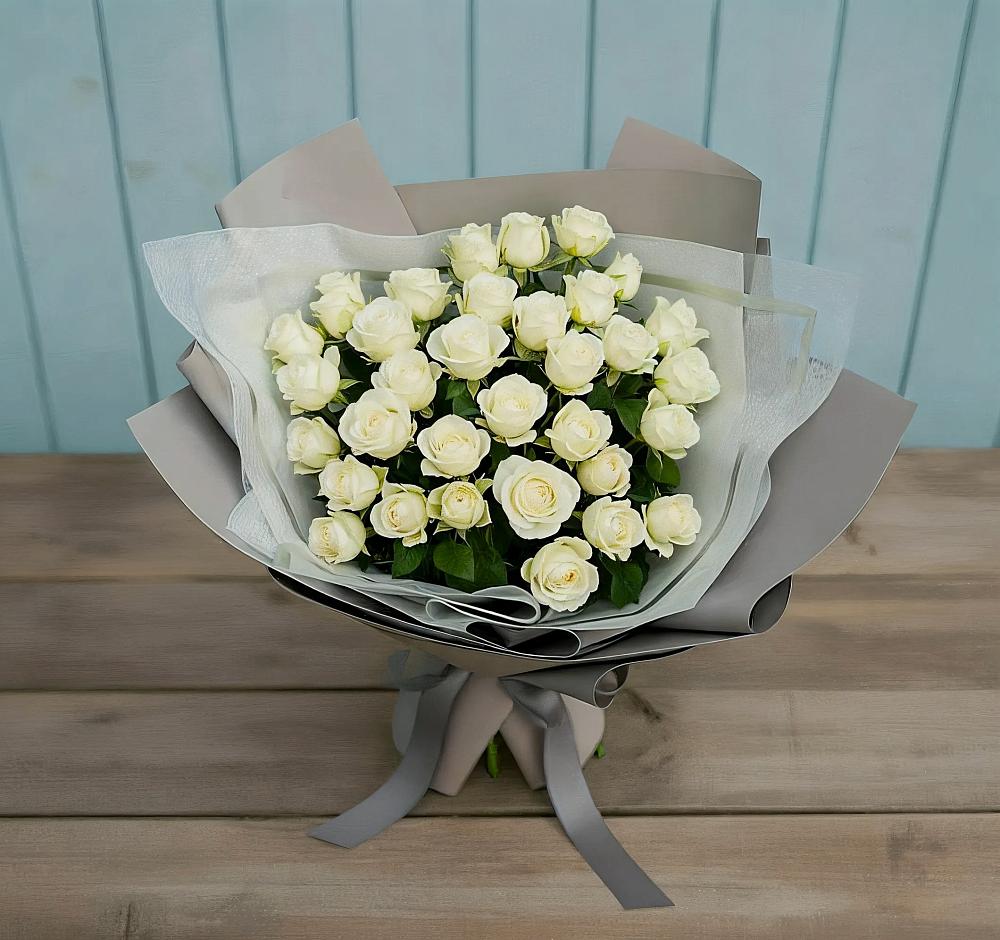 Букет Белоснежная нежность в Азово
