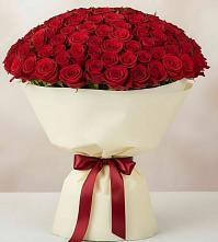 Букет 101 Красная роза Милано в Азово