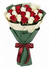 Букет Микс из красных и белых роз #REPLACE_PRED# Азово