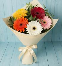 Букет цветов из:  Герберы в Азово