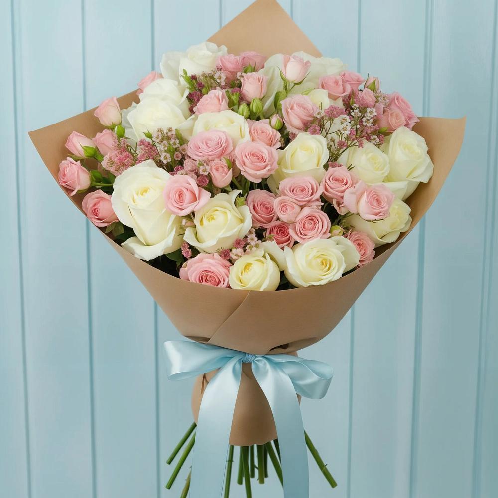 Букет цветов из: Розы в Азово