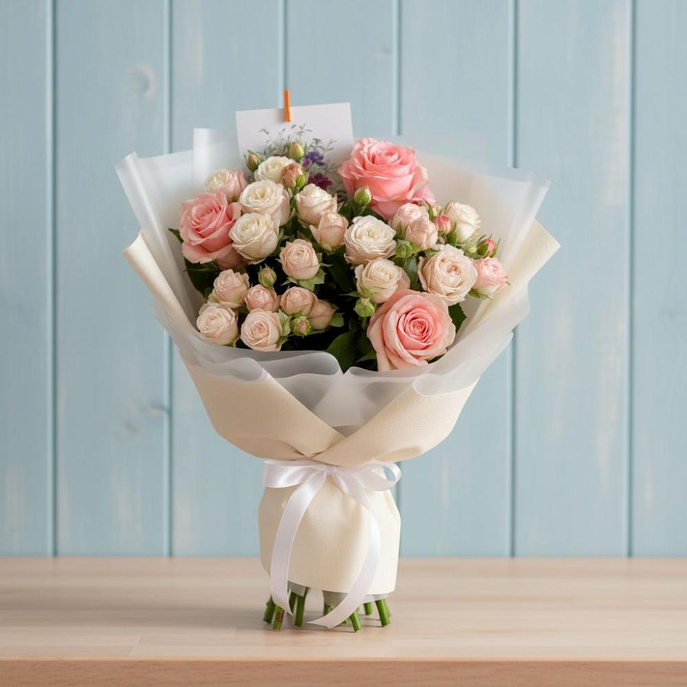 Букет цветов из: Розы в Азово