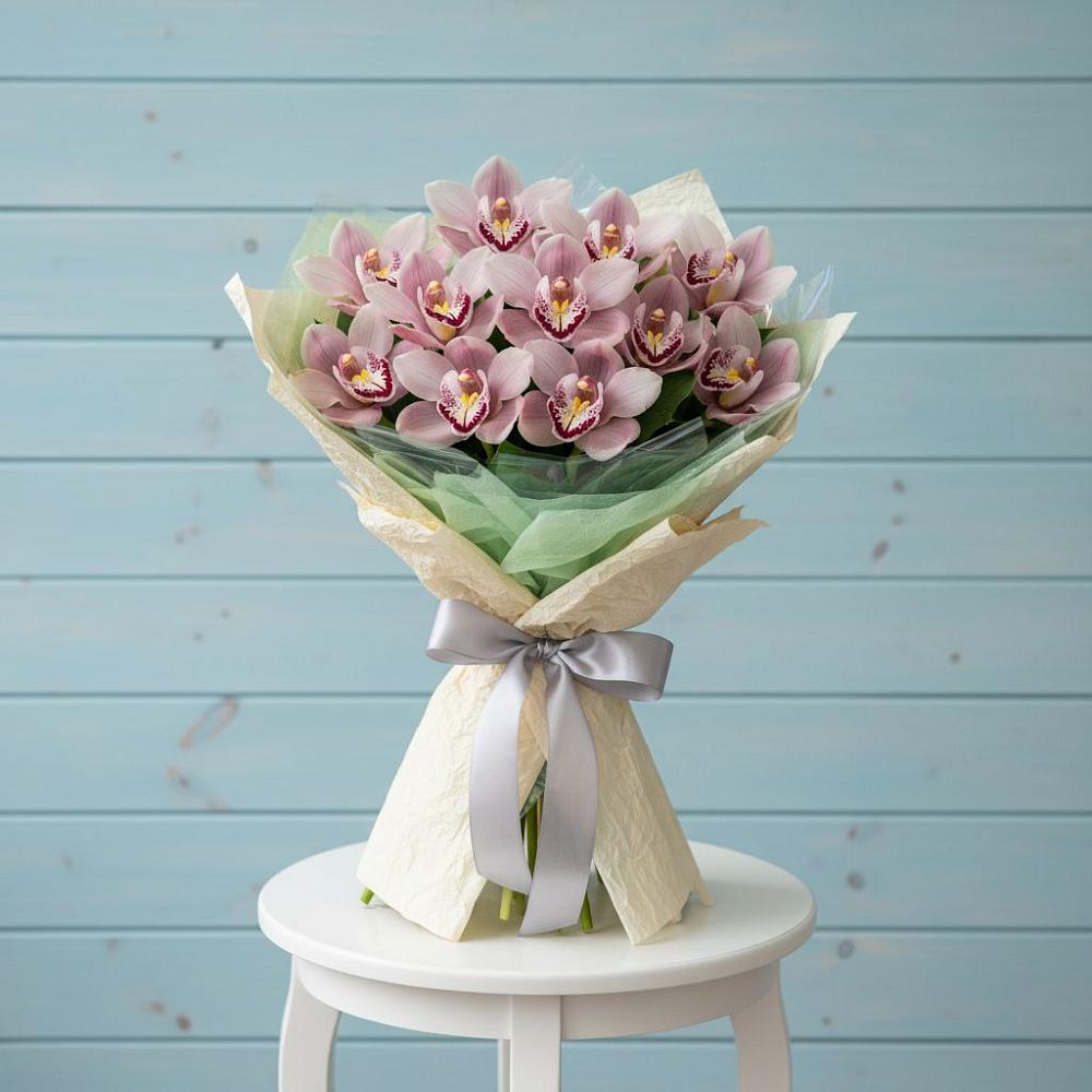 Букет цветов из: Орхидеи и Розы в Азово