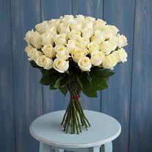 Букет 51 Белая роза Эдлесс Лав #REPLACE_PRED# Азово