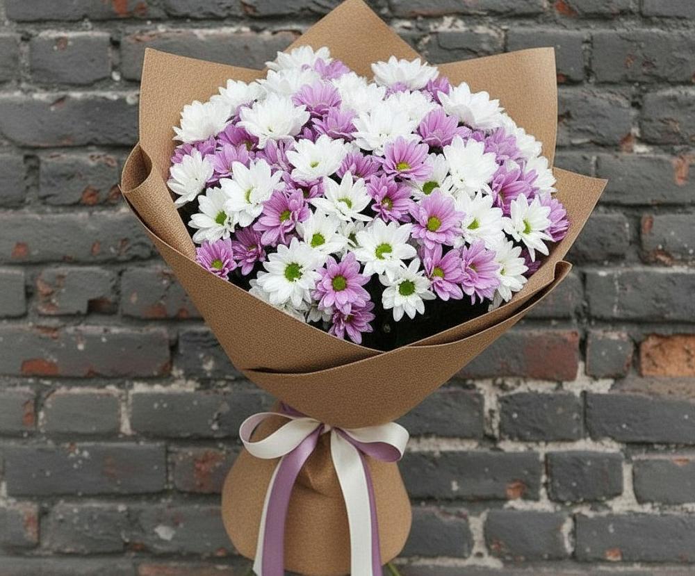 Букет цветов из: Хризантемы в Азово