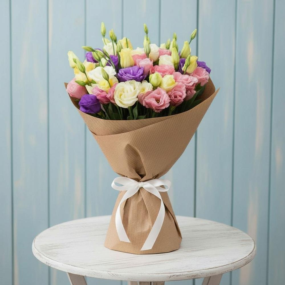 Букет цветов из: Лизиантусы в Азово