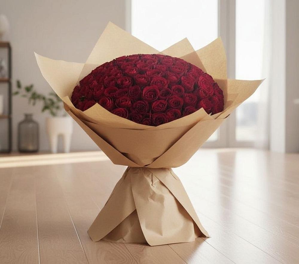 Букет 101 Красная роза в Азово