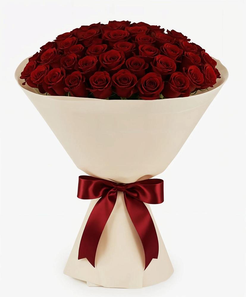 Букет 101 Бордовая роза Блэк Бакарра в Азово